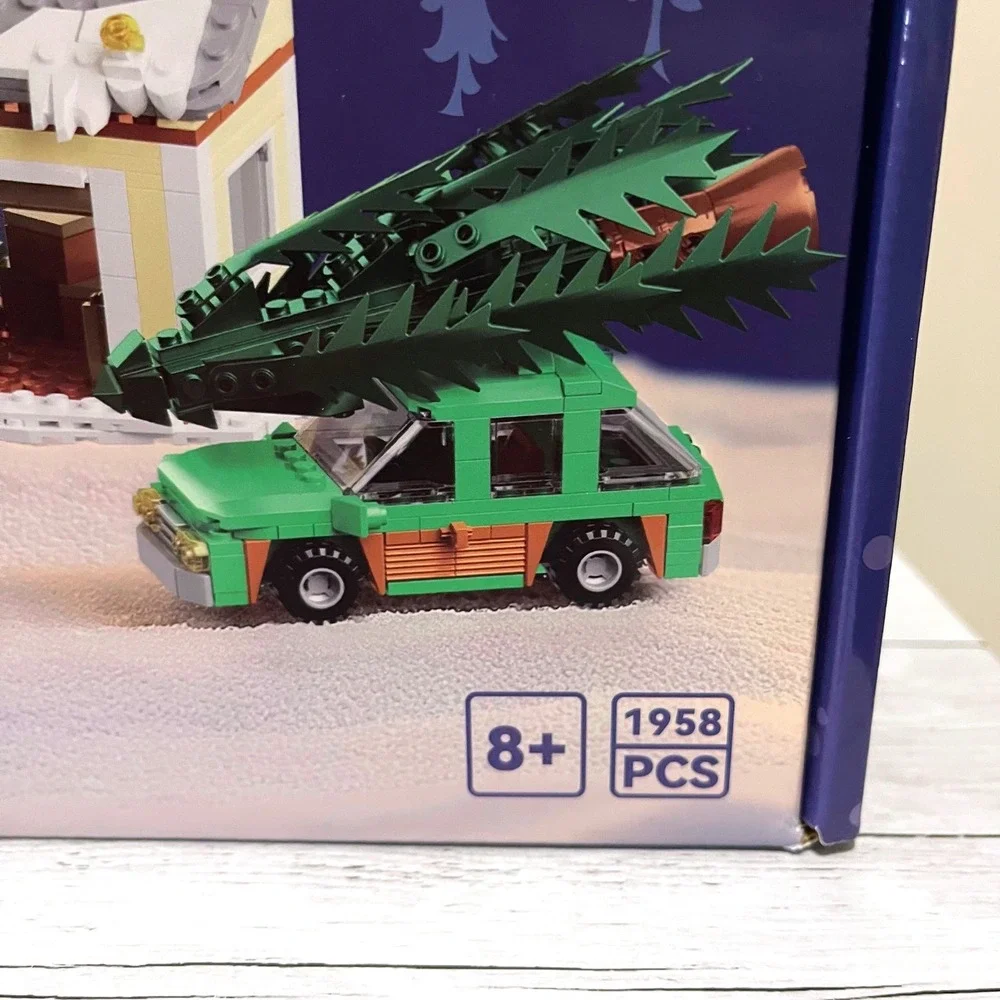 Christmas Building Block Set 1958 Pcs Holiday House RV Wagon NEW NIB